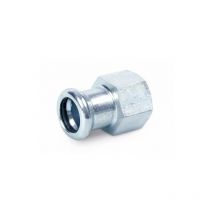 Manicotto misto ff a pressare in acciaio carbonio Misura: 3/4' x 22