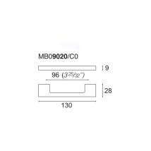 Maniglia per mobile in metallo 96 mm – Finitura nichel satinato – CF9020CND