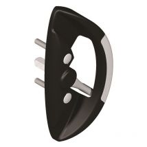 Maniglia con arresto centrale 5564 La Croisee Ds profilo da 32 a 42 mm - Nero - 5564-013