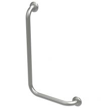 Maniglia di sicurezza verticale sinistra 35x65 inox satinato Goman