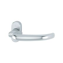 HOPPE – Maniglia per porte E1301GF2/55 in acciaio inox – Maniglia fissa e girevole – 8 mm, 10 mm