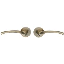 Maniglia Interna Per Porta In Alluminio Retrò Classica Rotonda Agra Patina
