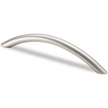 Maniglia per mobili Nicia acciaio nichelato opaco 96 mm ø 10 mm Hettich