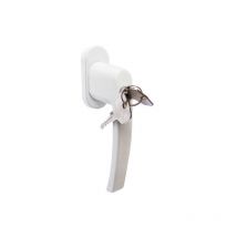 Maniglia per finestra acbat Keys, alluminio bianco opaco Kintech
