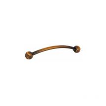 Siro - Maniglia per mobili Zamak - 140 x 86 mm - Ottone antico spazzolato