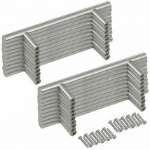 Maniglia per porta da 20 pezzi Maniglie per mobili per porte da cucina con barra a t in acciaio inossidabile - Distanza centrale 96 mm