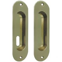 Maniglia per porte scorrevoli con foro basso - cromo satinato