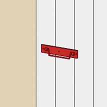 Maniglia su piastra con estremità quadra l 120 in acciaio preverniciato nero Afbat