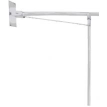 Maniglione ribaltabile inox bianco con appoggio a pavimento Nofer 15062.W