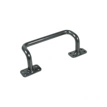 Poignée de tirage coudée pour portail coulissant Noir 230 Verni 65 mm