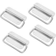 Ulisem - Manijas plegables de acero inoxidable, manijas para cajero, manijas plegables para caja de herramientas, manijas de metal para puertas, para
