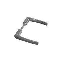 Duval - Manilla doble aluminio 1166 1 puerta con cuadradillo 6x100 y 7x100 bilcocq - 36-0123-2612