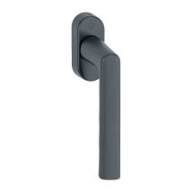 Poignée de fenêtre Hambourg 0700L/U26 Alu.F9714M noir ma 32-42mm Stand.HOPPE