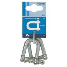 Posamo - Manilles Acier galva 8mm a 2 unités (Par 10)