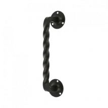 AMIG 20051 Manilln con roseta 103 190 mm Placa de acero Tirador de zamak Negro - AMIG