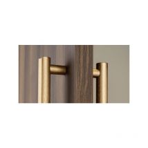 Viefe - Manillón moon para puertas - l 1096mm c 1056mm / negro cepillado ( 1cara )