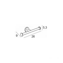 Manillons Torrent - 06521012 eco Portarrollos Doble Inox Cepillado - ref: 06521012