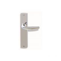 AYR - Manivela Puerta 5400 Cromo/Brillo Placa Larga
