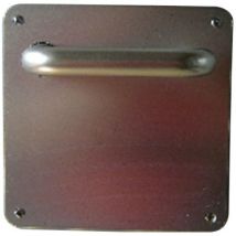 Ocariz - Manivela Puerta 1988/600Chsf1 Aluminio Plata Placa Cuadrada