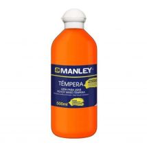 Bote 500ml Tempera Liquida Manley Naranja Mnp18793