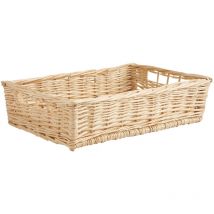 Manne en osier naturel avec passe-main Panier seul