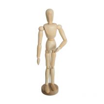 Mannequin Déco en Bois "Collect" 32cm Beige