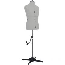 Torana - Mannequin de couture ajustable pour homme Gris Taille 37-45