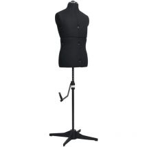 Torana - Mannequin de couture ajustable pour homme Noir Taille 37-45