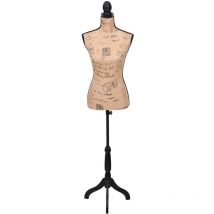 Lexlife - Mannequin de Couture de Femme Réglable Hauteur: 168 cm - Marron et Noir