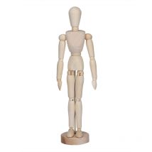 Basetbl - Mannequin de dessin d'artiste en bois Mannequin articulé avec base et corps flexible