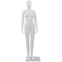 Le Poisson Qui Jardine - Mannequin Femme Blanc Brillant. Idéal pour la couture, magasins de vêtements, décoration intérieure - Blanc Brillant