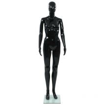 Le Poisson Qui Jardine - Mannequin Femme Noir Brillant. Idéal pour la couture, magasins de vêtements, décoration intérieure - Noir Brillant