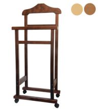 Valet de chambre – Bois de hêtre – Roues pivotantes – Épaule porte-vêtements – Maury's