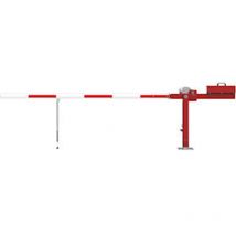 Mannus - Barrera para caminos de acero con contrapeso y apoyo pendular