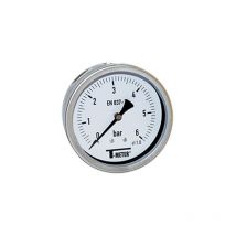 Manomètre boitier inox à bain de glycérine AXIAL Mâle 1/2" (15/21) - Ø100 - Pression 0 / 10 bar - Sferaco