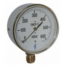 Manometre gaz d100 rv1/2 600mb