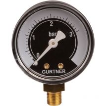 Gurtner - Manomètre gaz radial - 0 à 3 bar