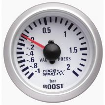 Sumex - Manometre Pression turbo - fond blanc - diametre 52mm