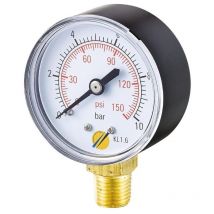 MTD - Manomètre sec Radial 0 + 10 bars 1/4' - Ø50
