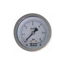 Sferaco - Manomètre tout Inox à cadran sec axial Mâle 1/4 (8/13) - Ø63 - Pression 0 / 25 bar