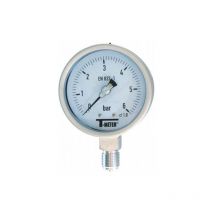 Manomètre tout Inox à cadran sec radial Mâle 1/2 (15/21) - Ø100 - Pression 0 / 25 bar Sferaco