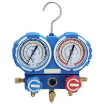 Manometro Analyzador 2 strade anticoliscion 68mm con visor R32, R407C, R410A