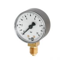 Tecsis - Manómetro, empalme radiales por parte inférior, ø nominal : 40 mm, empalme g 1/8 pulgadas, rango de visualización 0-10 bar