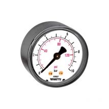 Manometro ø 63 posteriore 0 - 10 bar psi g 1/4 Watts industries