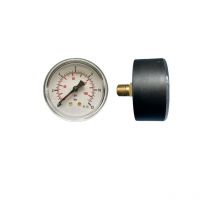 Manometro per Aria Compressa Doppia Scala 0-12 bar 0-170 psi Attacco Assiale Posteriore