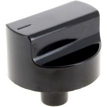 Manopola nera 6h gas, m00396547 per piano cottura Bompani