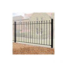 Cannock Gates - Manor Fence Panel - Solid Steel - FIts Gap of 1830 mm x 915 mm High - Electro Galvanised/Black Powder Coated