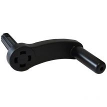 Manovella per avvolgitubo a carrello 'drop' in plastica nera