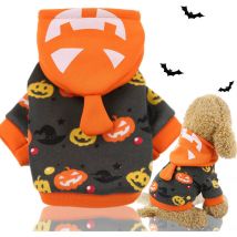 Manteau à capuche d'Halloween pour animaux de compagnie