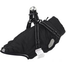 Manteau pour chiens avec harnais imperméable réfléchissant L